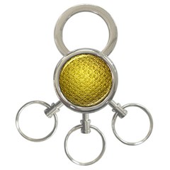 Patterns Gold Textures 3-ring Key Chains by Simbadda