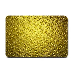 Patterns Gold Textures Small Doormat  by Simbadda