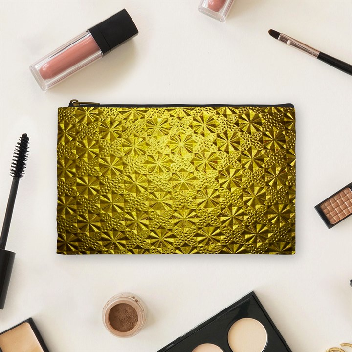 Patterns Gold Textures Cosmetic Bag (Medium) 