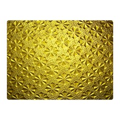 Patterns Gold Textures Double Sided Flano Blanket (mini)  by Simbadda