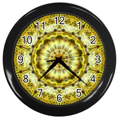 Fractal Flower Wall Clocks (black) by Simbadda