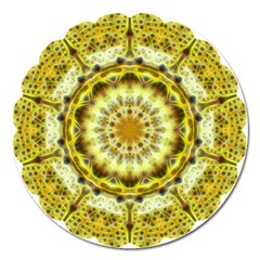 Fractal Flower Magnet 5  (round) by Simbadda