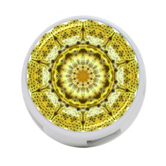 Fractal Flower 4-port Usb Hub (one Side) by Simbadda