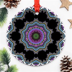 Fractal Lace Ornament (round) by Simbadda