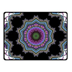 Fractal Lace Fleece Blanket (small) by Simbadda