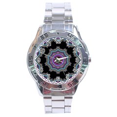 Fractal Lace Stainless Steel Analogue Watch by Simbadda