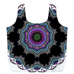 Fractal Lace Full Print Recycle Bags (l)  by Simbadda