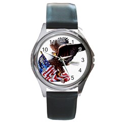 Independence Day United States Round Metal Watch by Simbadda