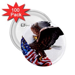 Independence Day United States 2 25  Buttons (100 Pack)  by Simbadda