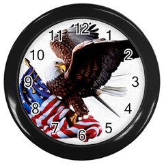 Independence Day United States Wall Clocks (black) by Simbadda