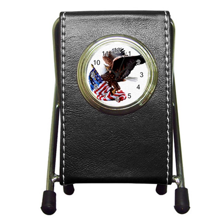 Independence Day United States Pen Holder Desk Clocks