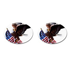 Independence Day United States Cufflinks (oval) by Simbadda