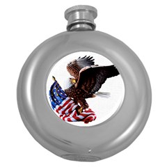 Independence Day United States Round Hip Flask (5 Oz) by Simbadda