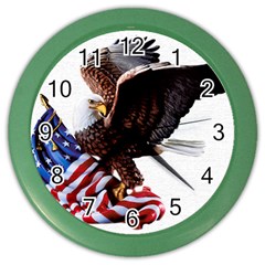 Independence Day United States Color Wall Clocks by Simbadda