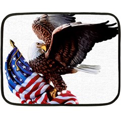 Independence Day United States Double Sided Fleece Blanket (mini)  by Simbadda