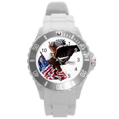 Independence Day United States Round Plastic Sport Watch (l) by Simbadda