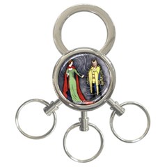 Beauty And The Beast 3-ring Key Chains by athenastemple