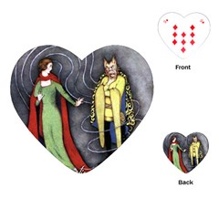 Beauty And The Beast Playing Cards (heart) 