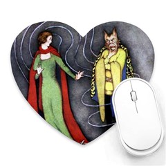 Beauty And The Beast Heart Mousepads by athenastemple