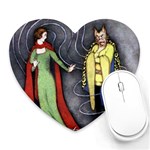 Beauty and the Beast Heart Mousepads Front