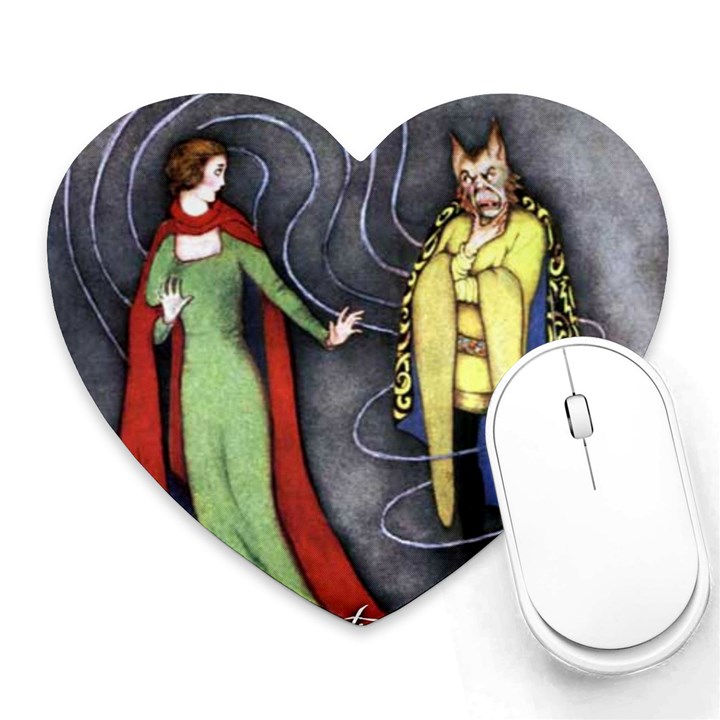 Beauty and the Beast Heart Mousepads