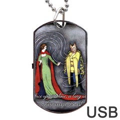 Beauty And The Beast Dog Tag Usb Flash (two Sides)