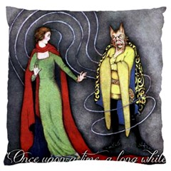 Beauty And The Beast Large Cushion Case (one Side) by athenastemple