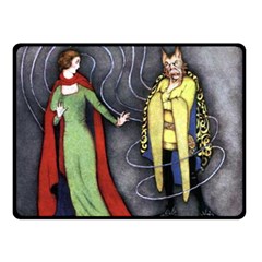 Beauty And The Beast Double Sided Fleece Blanket (small)  by athenastemple