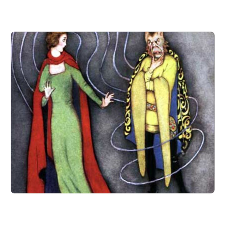 Beauty and the Beast Double Sided Flano Blanket (Large) 