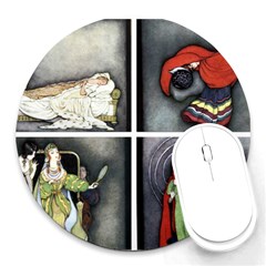 Fairy Tales Round Mousepads by athenastemple