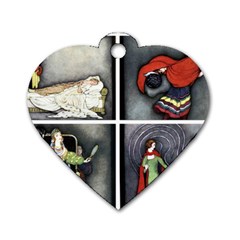 Fairy Tales Dog Tag Heart (two Sides)