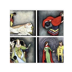 Fairy Tales Small Satin Scarf (square)