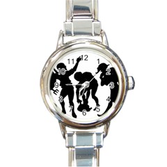 Seven Dwarfs Round Italian Charm Watch by athenastemple