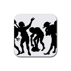 Seven Dwarfs Rubber Coaster (square)  by athenastemple