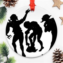 Seven Dwarfs Round Ornament (two Sides)