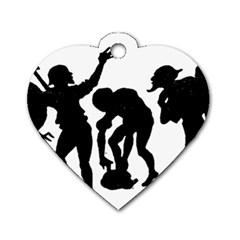 Seven Dwarfs Dog Tag Heart (two Sides) by athenastemple