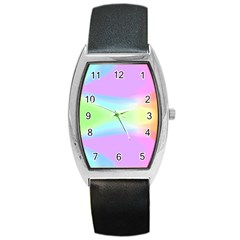 Abstract Background Colorful Barrel Style Metal Watch by Simbadda