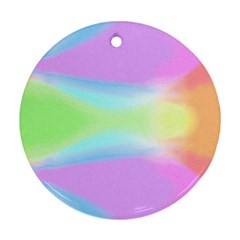 Abstract Background Colorful Round Ornament (two Sides) by Simbadda