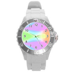 Abstract Background Colorful Round Plastic Sport Watch (l) by Simbadda