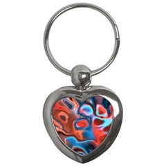 Abstract Fractal Key Chains (heart) 