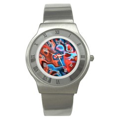 Abstract Fractal Stainless Steel Watch by Simbadda