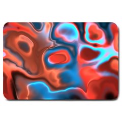 Abstract Fractal Large Doormat  by Simbadda