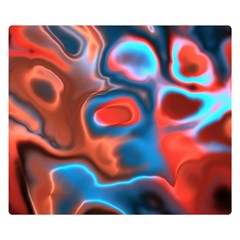 Abstract Fractal Double Sided Flano Blanket (small)  by Simbadda