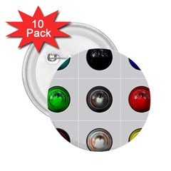 9 Power Buttons 2 25  Buttons (10 Pack)  by Simbadda