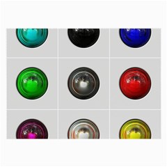 9 Power Buttons Large Glasses Cloth (2-side) by Simbadda