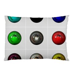 9 Power Buttons Pillow Case by Simbadda