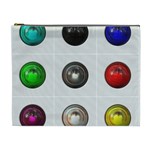 9 Power Buttons Cosmetic Bag (XL) Front