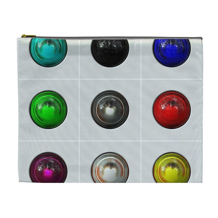 9 Power Buttons Cosmetic Bag (XL)