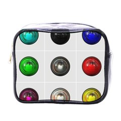 9 Power Buttons Mini Toiletries Bags by Simbadda