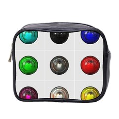 9 Power Buttons Mini Toiletries Bag 2-side by Simbadda